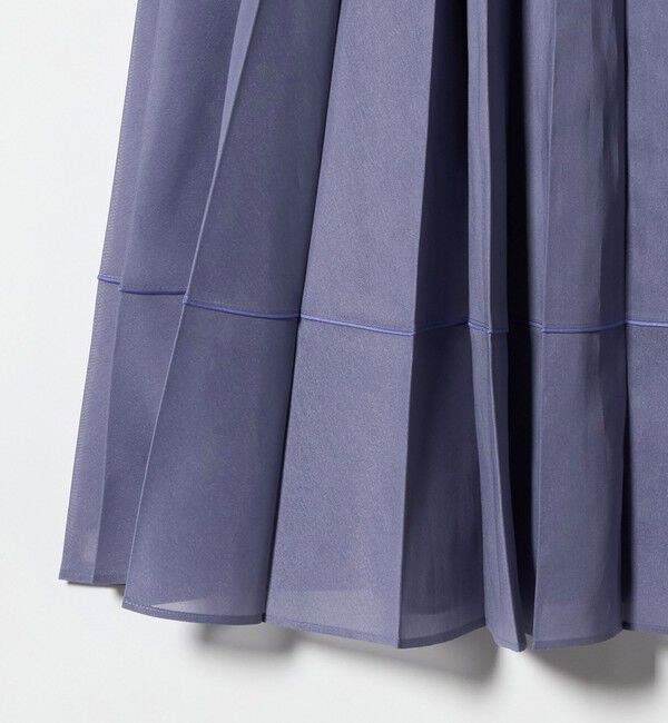 UNITED ARROWS「オーガンジー プリーツスカート」|スカート|