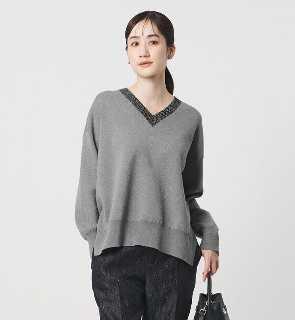 UNITED ARROWS「コンフォート スマート Vネックニット ‐ウォッシャブル‐」|ニット・セーター|