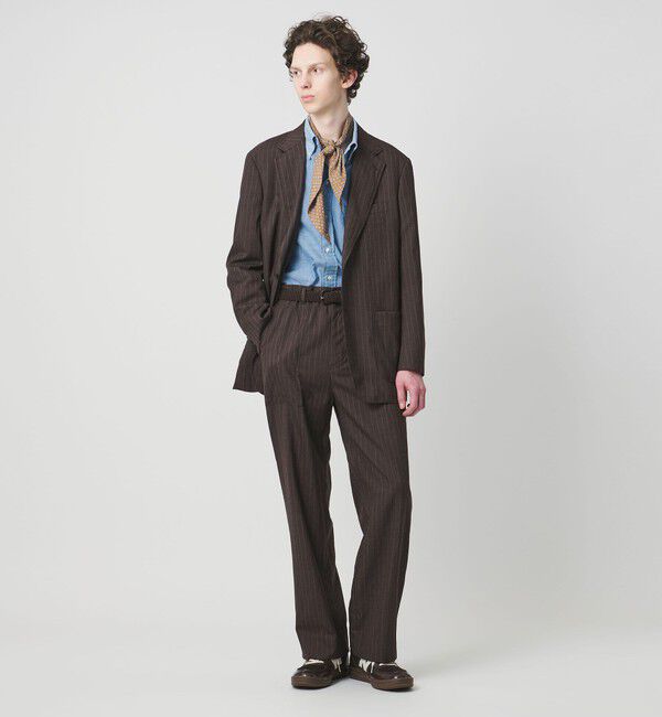 UNITED ARROWS「＜District＞ウォッシュド トロピカルウール ベイカー スラックス」|スラックス|