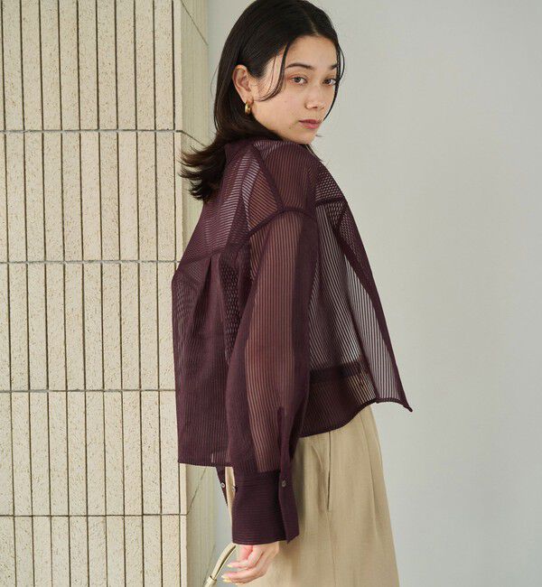 UNITED ARROWS green label relaxing「シアー コードレーン シャツ」|シャツ・ブラウス|