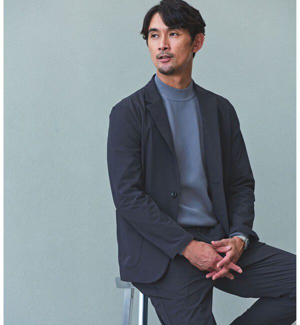 UNITED ARROWS green label relaxing「【WEB限定】JUST fit ナイロン PU リラックス セットアップ -2Wayストレッチ-」|テーラードジャケット|