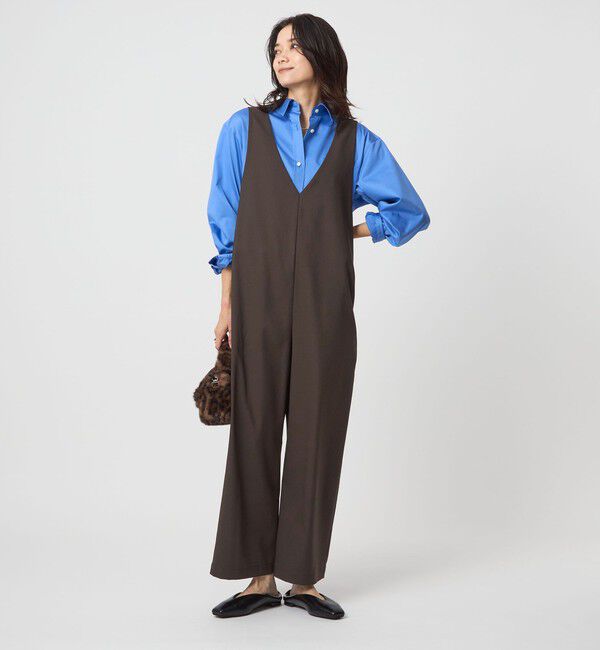 UNITED ARROWS green label relaxing「オルマイ ツイル サロペット」|オールインワン|DK.BROWN