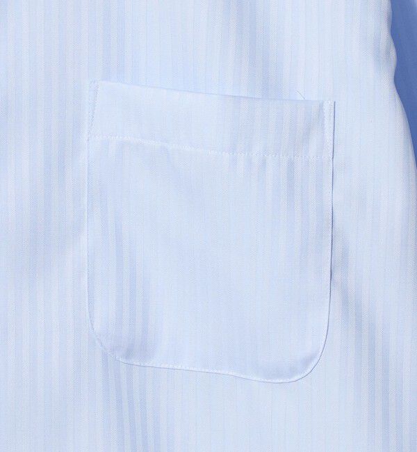 UNITED ARROWS green label relaxing「コットン シャドーストライプ クレリック ワイドカラー ドレスシャツ -イージーアイロン-」|シャツ・ブラウス|