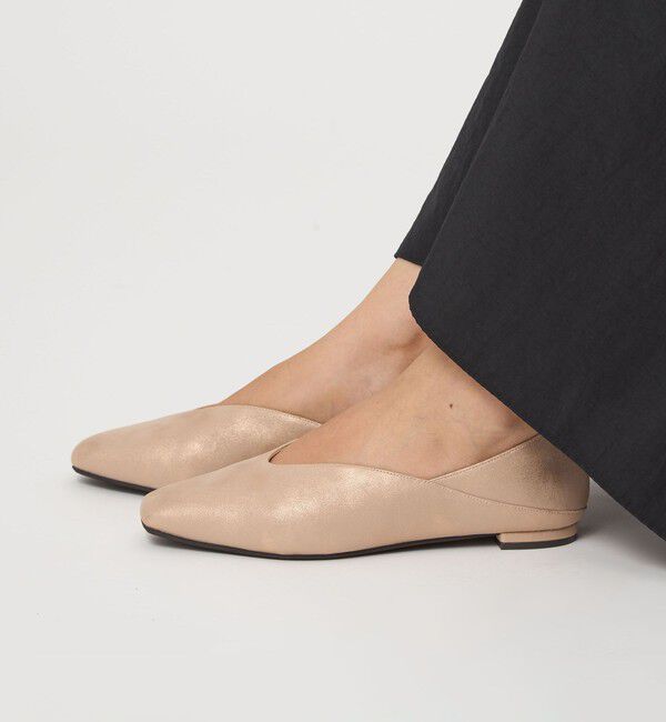 UNITED ARROWS green label relaxing「スクエア 2WAY フラットシューズ」|ローファー|