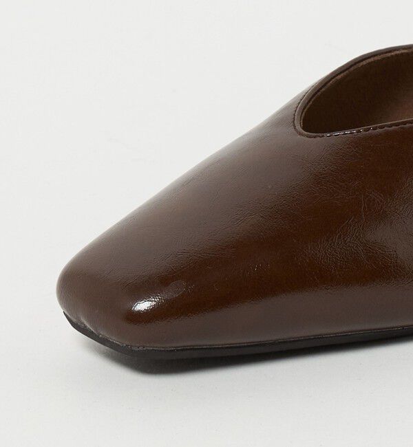 UNITED ARROWS green label relaxing「スクエア 2WAY フラットシューズ」|ローファー|