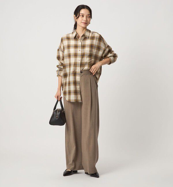 UNITED ARROWS green label relaxing「［size SHORT/TALLあり］パウダリー ワイド パンツ」|その他|