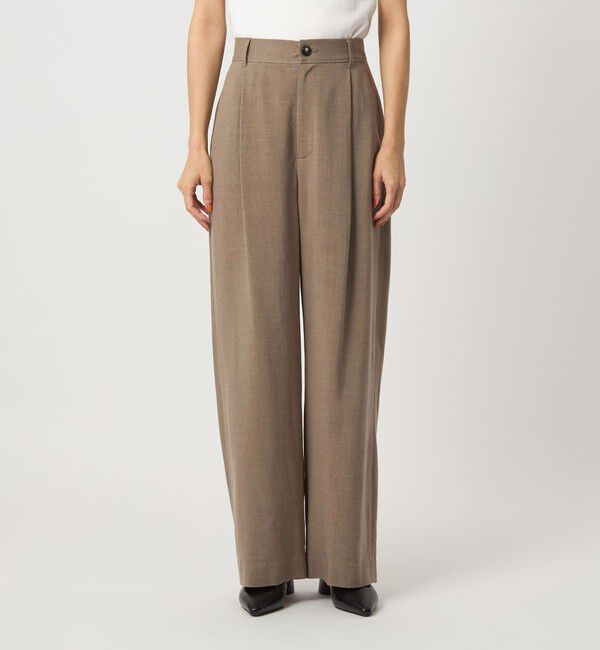 UNITED ARROWS green label relaxing「［size SHORT/TALLあり］パウダリー ワイド パンツ」|その他|