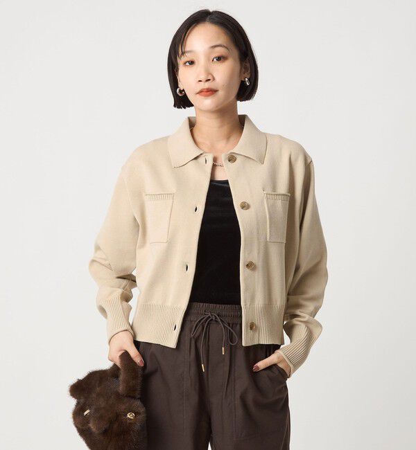 UNITED ARROWS green label relaxing「ポロニット カーディガン ウォッシャブル」|カーディガン|