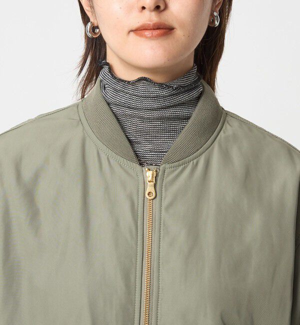 UNITED ARROWS green label relaxing「ツイル コクーン MA-1 ウォッシャブル 撥水 吸湿発熱」|ブルゾン・スタジャン|