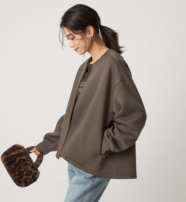 UNITED ARROWS green label relaxing「ダンボール ノーカラー ブルゾン」|ブルゾン・スタジャン|MOCA