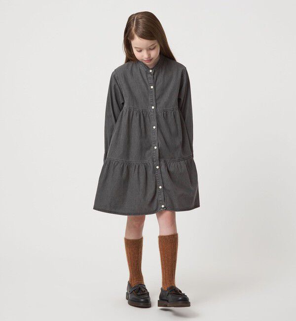 UNITED ARROWS green label relaxing「デニム ティアード チュニック ワンピ / キッズ  100cm-160cm」|チュニック|