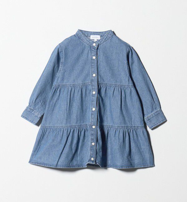 UNITED ARROWS green label relaxing「デニム ティアード チュニック ワンピ / キッズ  100cm-160cm」|チュニック|