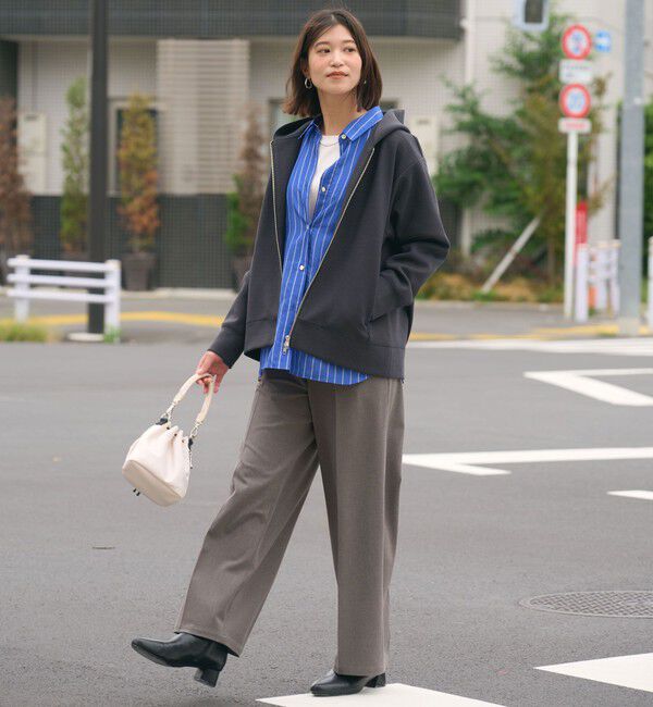 UNITED ARROWS green label relaxing「【WEB限定】＜at ease＞オルマイ ワイド パンツ マシンウォッシャブル ストレッチ 帯電防止」|その他|