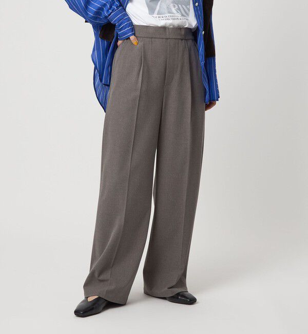 UNITED ARROWS green label relaxing「【WEB限定】＜at ease＞オルマイ ワイド パンツ マシンウォッシャブル ストレッチ 帯電防止」|その他|