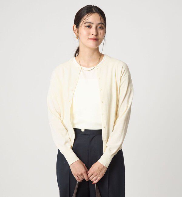 UNITED ARROWS green label relaxing「＜1_OF MINE＞クルーネック ニット カーディガン マシンウォッシャブル」|カーディガン|