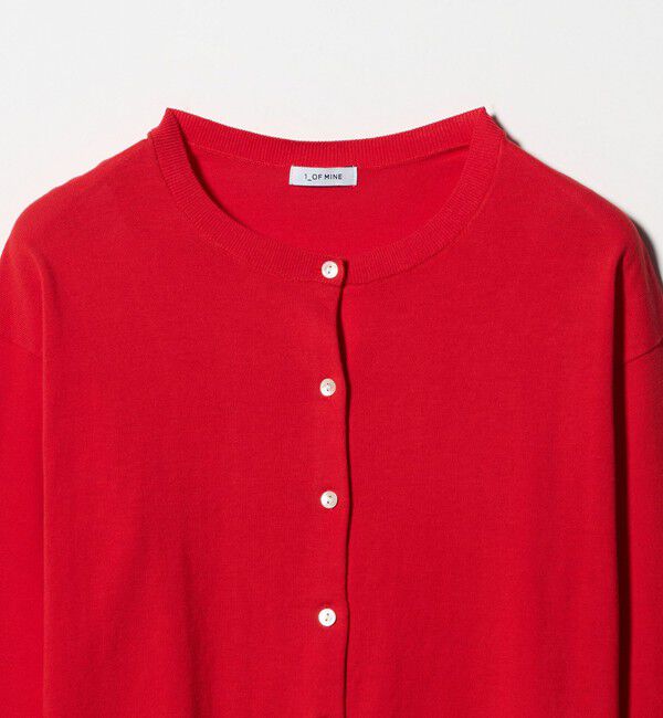 UNITED ARROWS green label relaxing「＜1_OF MINE＞クルーネック ニット カーディガン マシンウォッシャブル」|カーディガン|