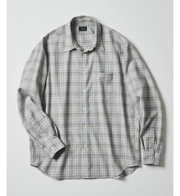 UNITED ARROWS green label relaxing「ウォッシャブル チェック ジャストルーズ シャツ」|シャツ・ブラウス|