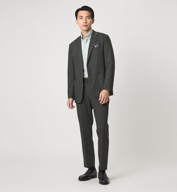 UNITED ARROWS green label relaxing「A+ TW カラーギャバ スタンダード イージー スラックス -ウォッシャブル・ストレッチ-」|スラックス|