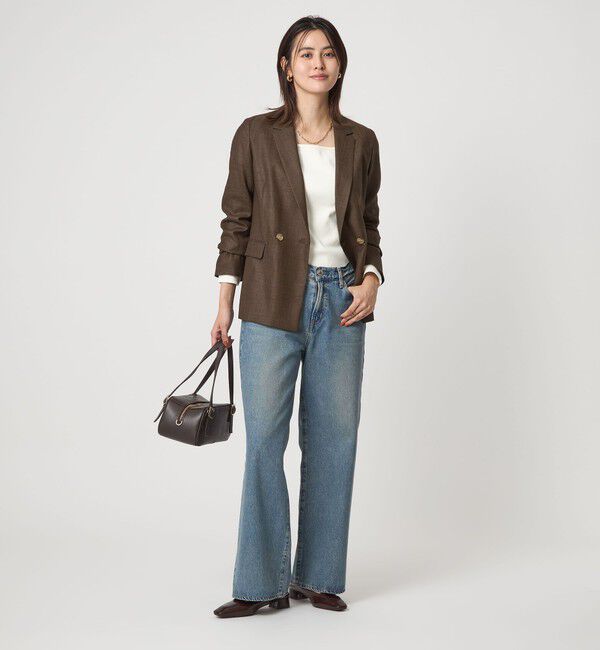 UNITED ARROWS green label relaxing「ライト エアリー ダブル ジャケット」|テーラードジャケット|