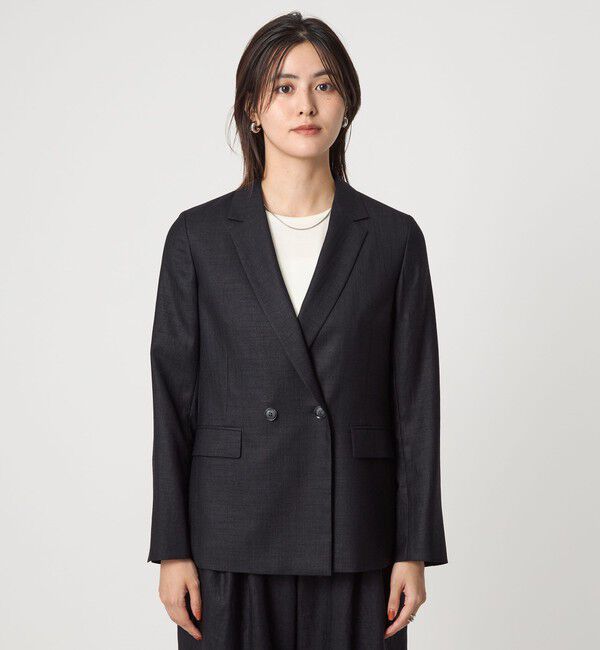 UNITED ARROWS green label relaxing「ライト エアリー ダブル ジャケット」|テーラードジャケット|