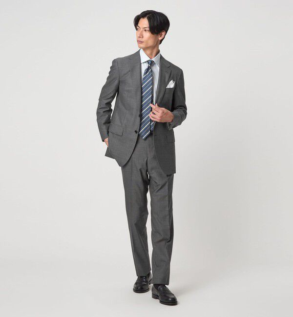 UNITED ARROWS green label relaxing「GUABELLO 組織無地 2B MF スーツジャケット」|スーツ|