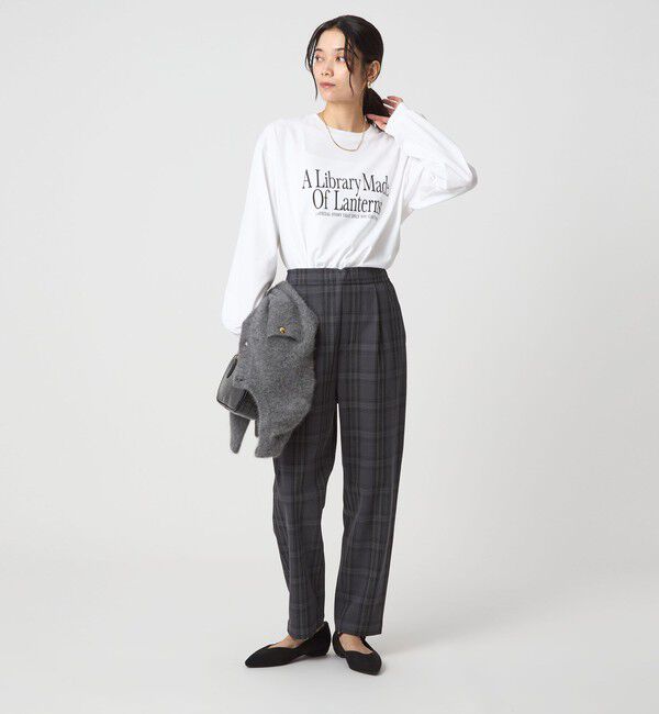 UNITED ARROWS green label relaxing「ブックストア ロゴ ロングスリーブ Tシャツ」|Tシャツ・カットソー|