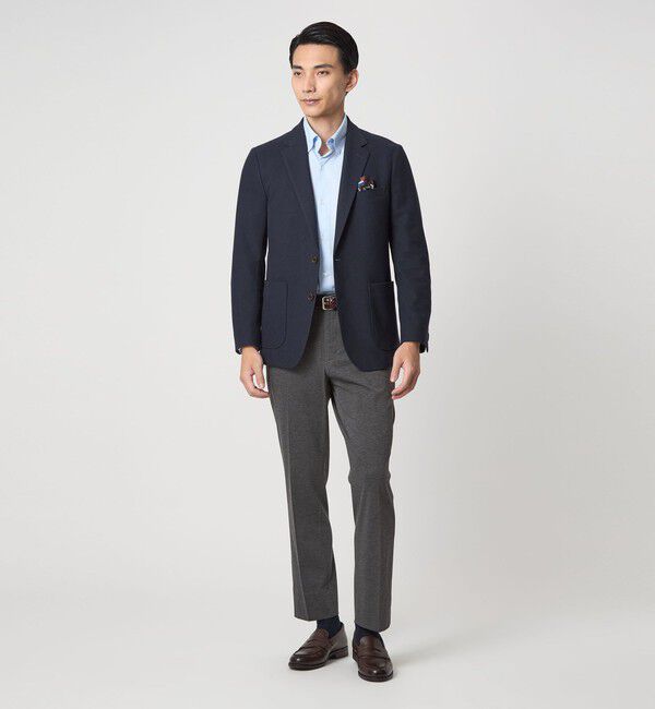 UNITED ARROWS green label relaxing「ECOPET(R) ハニカムジャージ 2B ジャケット -ウォッシャブル-」|テーラードジャケット|