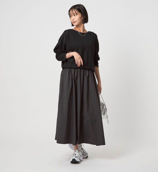 UNITED ARROWS green label relaxing「カット コンビ タフタ フレア ワンピース」|ワンピース|