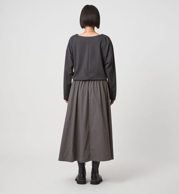 UNITED ARROWS green label relaxing「カット コンビ タフタ フレア ワンピース」|ワンピース|