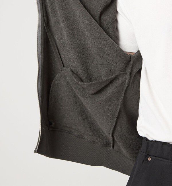 UNITED ARROWS green label relaxing「【別注】＜Champion＞スウェット ジップ リブ ブルゾン」|カーディガン|