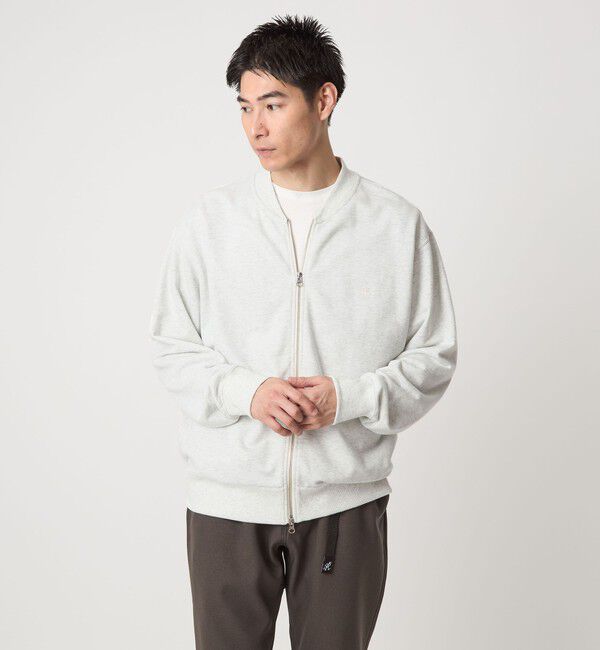 UNITED ARROWS green label relaxing「【別注】＜Champion＞スウェット ジップ リブ ブルゾン」|カーディガン|NATURAL