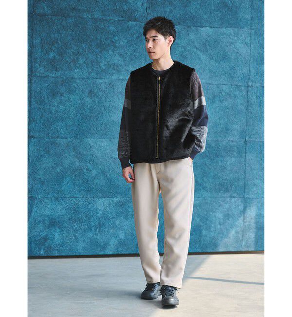UNITED ARROWS green label relaxing「【別注】＜Barbour＞リバーシブル フェイクファー コーデュロイ ベスト」|その他|