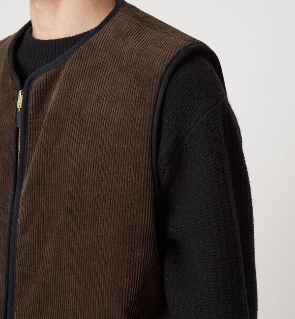 UNITED ARROWS green label relaxing「【別注】＜Barbour＞リバーシブル フェイクファー コーデュロイ ベスト」|その他|