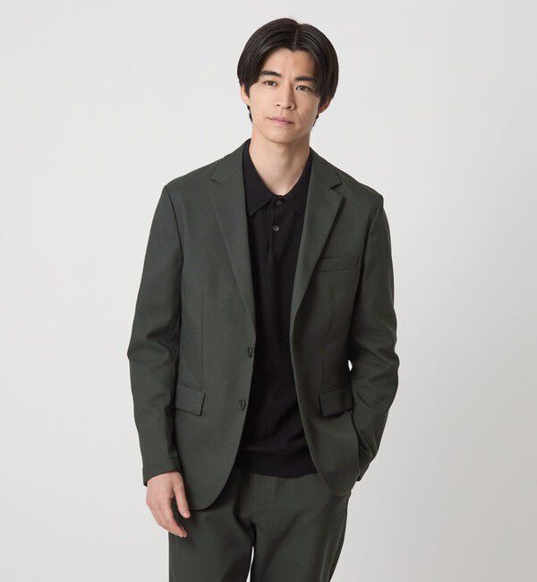 UNITED ARROWS green label relaxing「F-LET ナロー ジャケット -ストレッチ-」|テーラードジャケット|DK.GREEN
