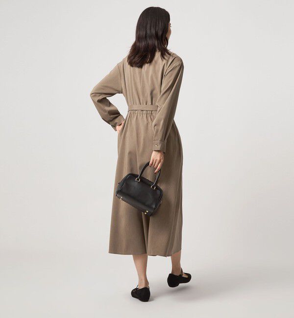 UNITED ARROWS green label relaxing「ウエスト ベルト ロングスリーブ ワンピース マシンウォッシャブル」|ワンピース|