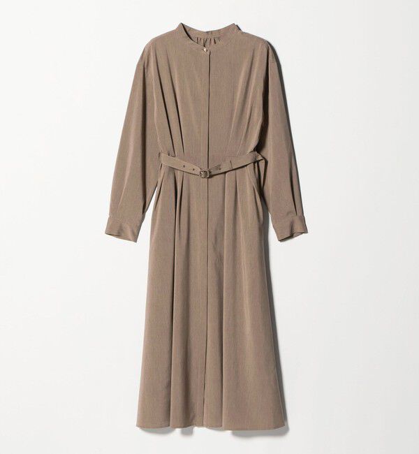 UNITED ARROWS green label relaxing「ウエスト ベルト ロングスリーブ ワンピース マシンウォッシャブル」|ワンピース|