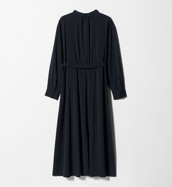 UNITED ARROWS green label relaxing「ウエスト ベルト ロングスリーブ ワンピース マシンウォッシャブル」|ワンピース|