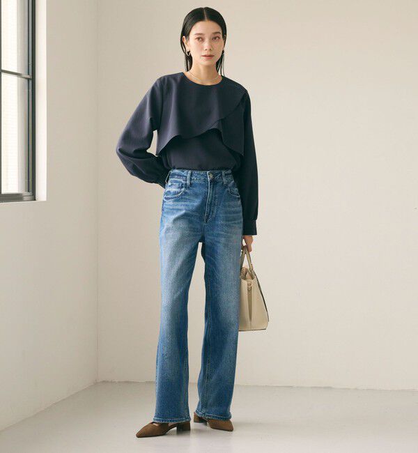 UNITED ARROWS green label relaxing「ケープ ロングスリーブ ブラウス」|シャツ・ブラウス|