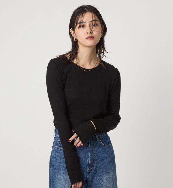 UNITED ARROWS green label relaxing「テレコ クルーネック プルオーバー」|Tシャツ・カットソー|