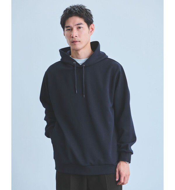 UNITED ARROWS green label relaxing「ツイル パフ フーディ パーカー」|パーカー|NAVY