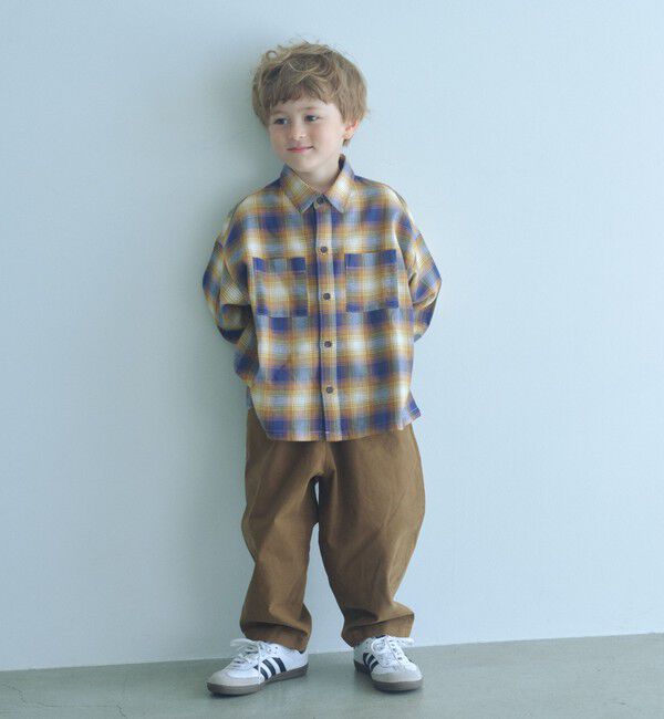 UNITED ARROWS green label relaxing「オンブレチェック シャツ / キッズ  100cm-160cm」|シャツ・ブラウス|