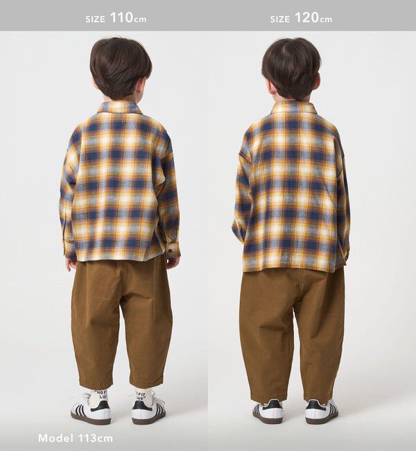 UNITED ARROWS green label relaxing「オンブレチェック シャツ / キッズ  100cm-160cm」|シャツ・ブラウス|