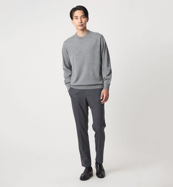 UNITED ARROWS green label relaxing「Super 120's ハイゲージ クルーネック ニット」|ニット・セーター|