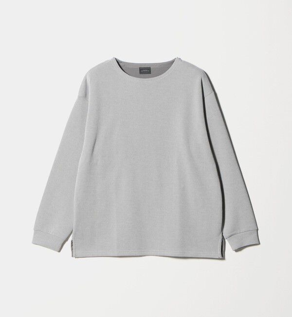 UNITED ARROWS green label relaxing「ハーフゲージ ダブルフェイス ノーカラー カットソー」|Tシャツ・カットソー|