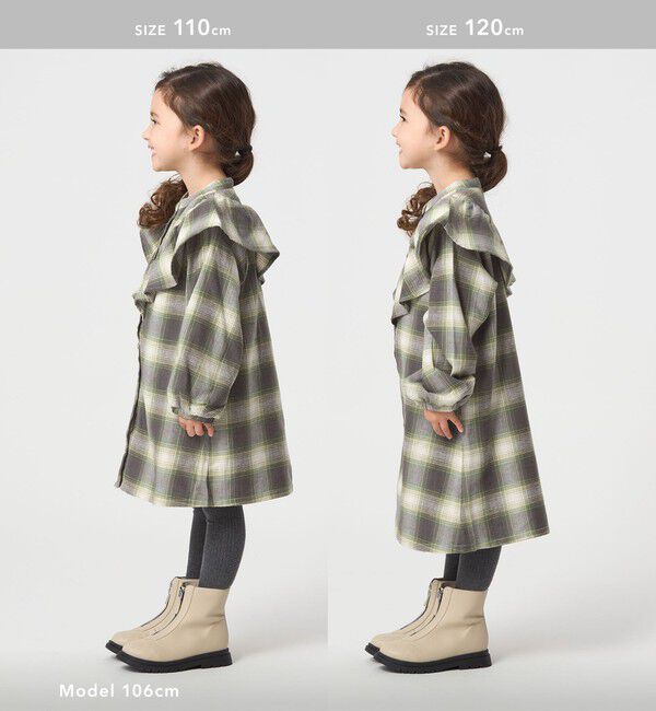 UNITED ARROWS green label relaxing「オンブレチェック ワンピース  / キッズ  100cm-160cm」|ワンピース|