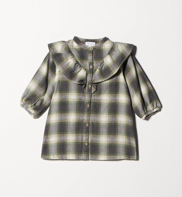 UNITED ARROWS green label relaxing「オンブレチェック ワンピース  / キッズ  100cm-160cm」|ワンピース|