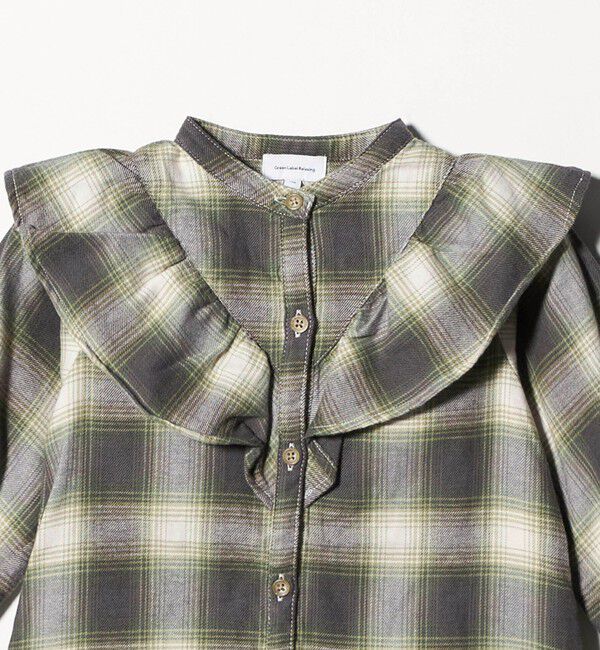 UNITED ARROWS green label relaxing「オンブレチェック ワンピース  / キッズ  100cm-160cm」|ワンピース|