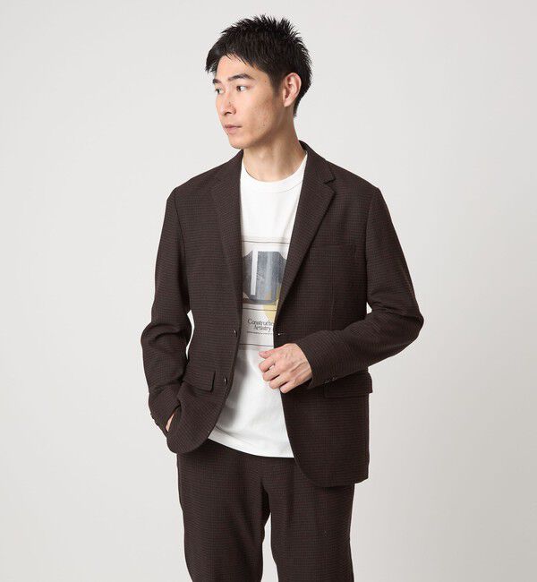 UNITED ARROWS green label relaxing「ウォッシャブル ホームスパン ナロー ジャケット -ストレッチ-」|テーラードジャケット|