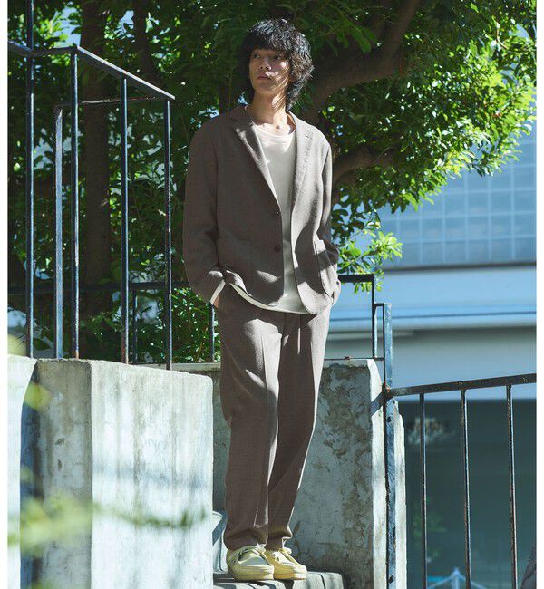 UNITED ARROWS green label relaxing「ウォッシャブル フラノ ツイル ワイド ユーティリティパンツ W2 -ストレッチ-」|その他|