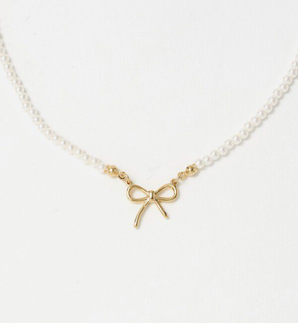 UNITED ARROWS green label relaxing「＜MILK&times;SODA＞リボン ネックレス」|ネックレス|